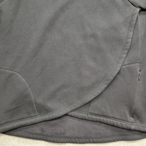 Athleta Pullover Women's Large Tall Cozy Karma Asymmetrical Black Wrap Studio - Picture 9 of 13